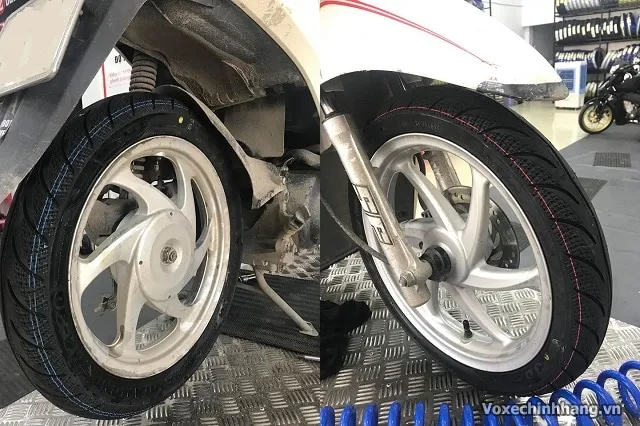 Lốp xe chính hãng Vision sau khi được thay thế đúng kỹ thuật
