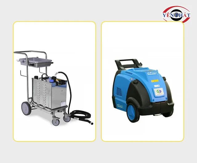 Mô hình máy rửa xe nước nóng, giải pháp vệ sinh và khử khuẩn chuyên sâu