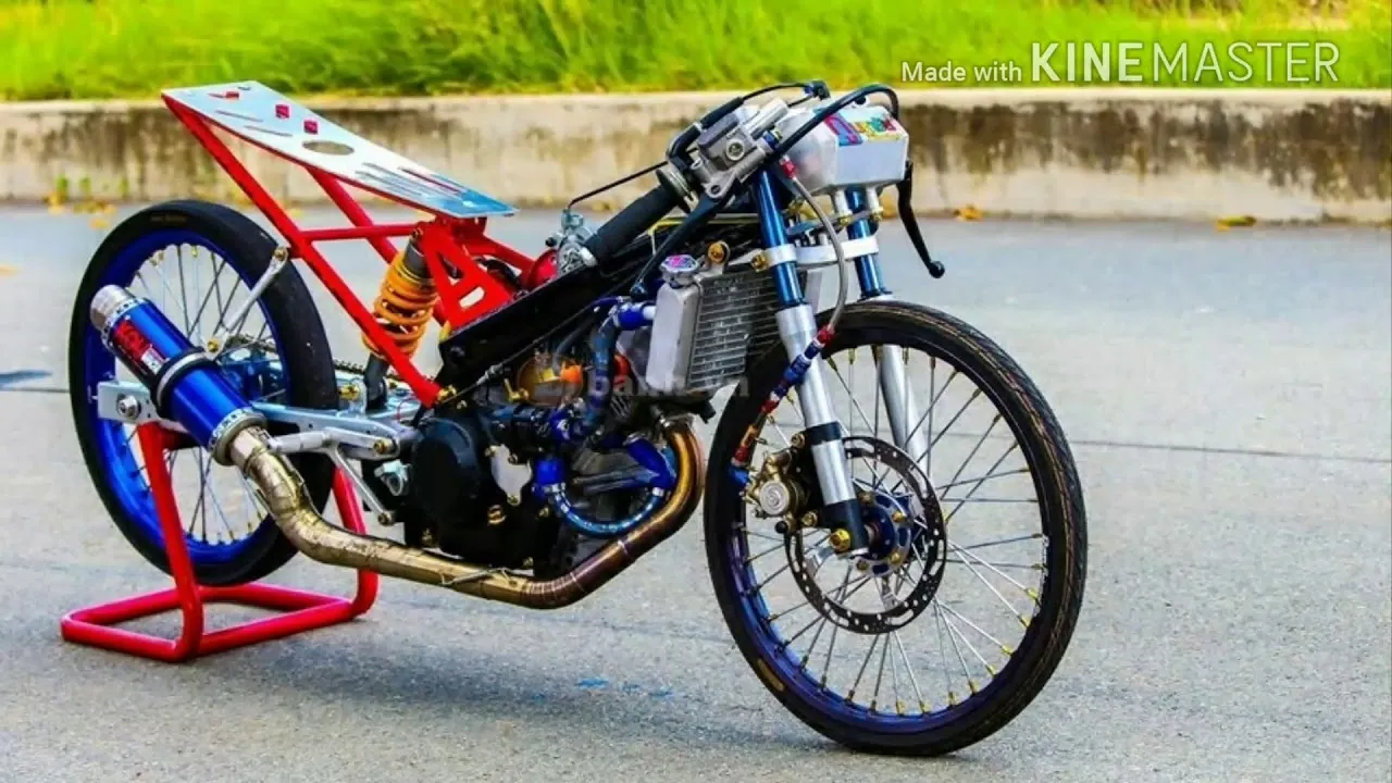 Hình vẽ xe độ đơn giản nhưng thể hiện cá tính riêng