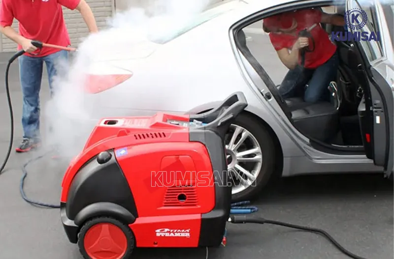 Máy bơm rửa xe oto hơi nước nóng