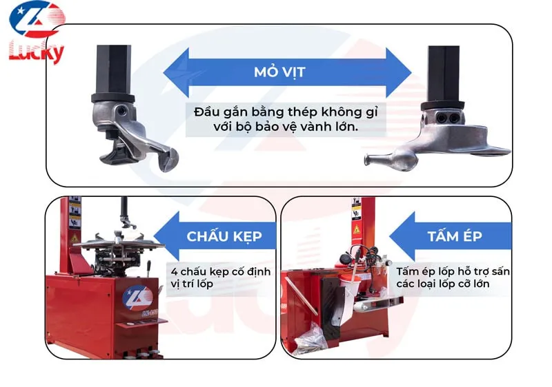 Máy tháo vỏ có thể xử lý nhiều dòng lốp khác nhau