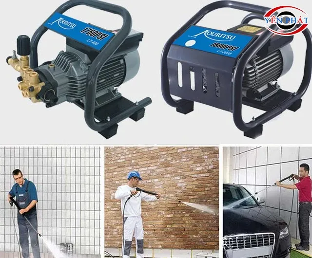 Máy rửa xe Kouritsu cao cấp thể hiện thiết kế hiện đại và linh kiện chất lượng