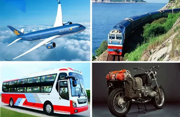 Các phương tiện di chuyển đến Hà Nội, bao gồm hình ảnh gợi nhớ xe Wave 50cc