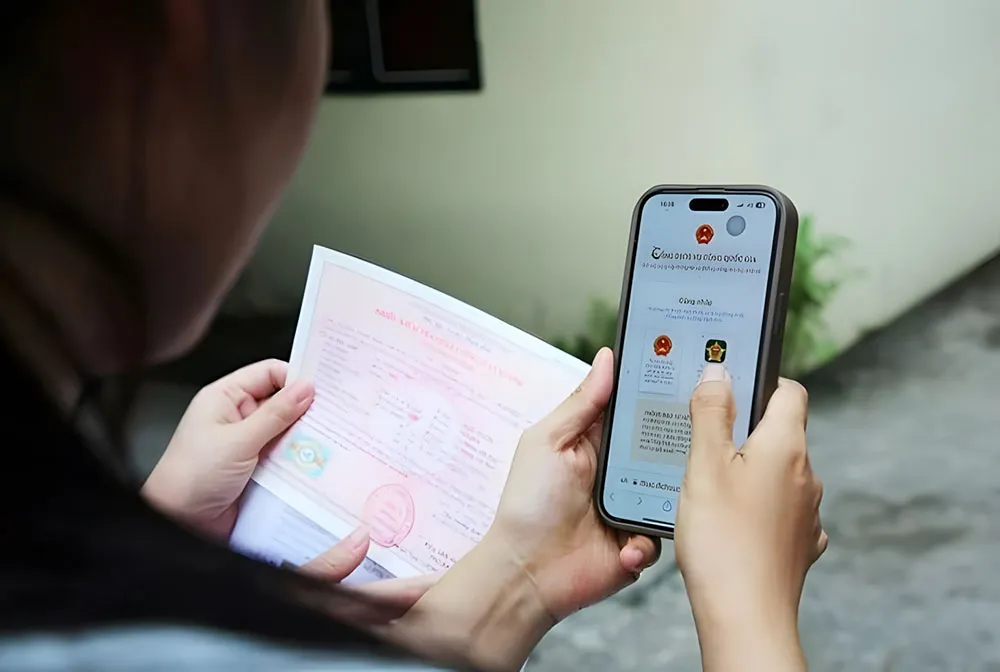 Hoàn thành khai báo thông tin cơ bản của xe và cá nhân theo mẫu