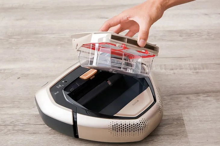 Dung tích hộp chứa bụi lớn trên Robot Hút Bụi giúp kéo dài thời gian dọn dẹp