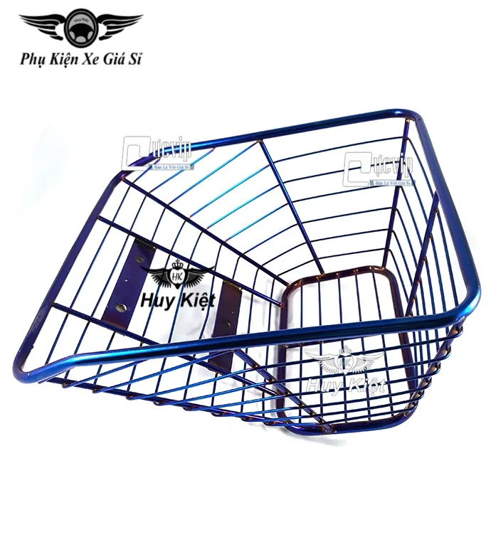 Rổ Inox Xi Titan Xe Wave Chống Gỉ - Lắp đặt trên xe Wave