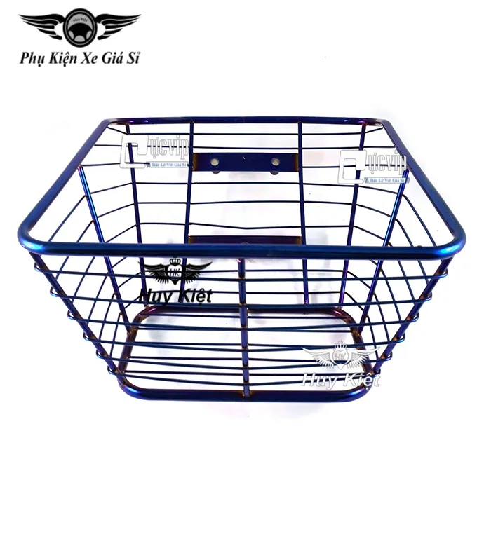 Rổ Inox Xi Titan Xe Wave Chống Gỉ - Chi tiết góc nghiêng