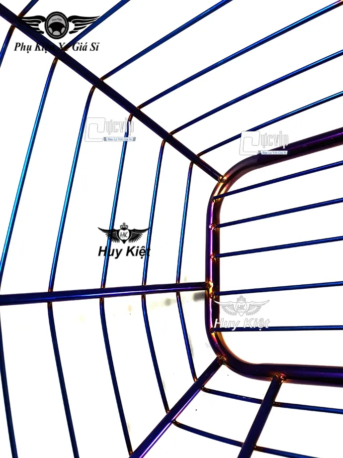 Rổ Inox Xi Titan Xe Wave Chống Gỉ - Hình ảnh thực tế