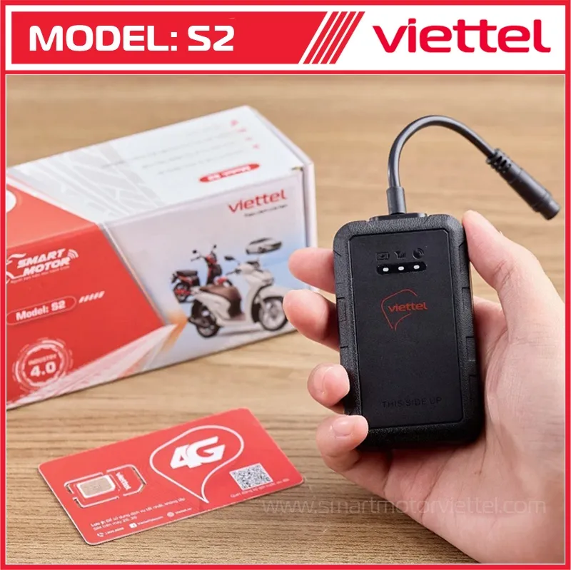 Thiết bị định vị xe máy Smart Motor S2 Viettel có tính năng chống trộm cao cấp