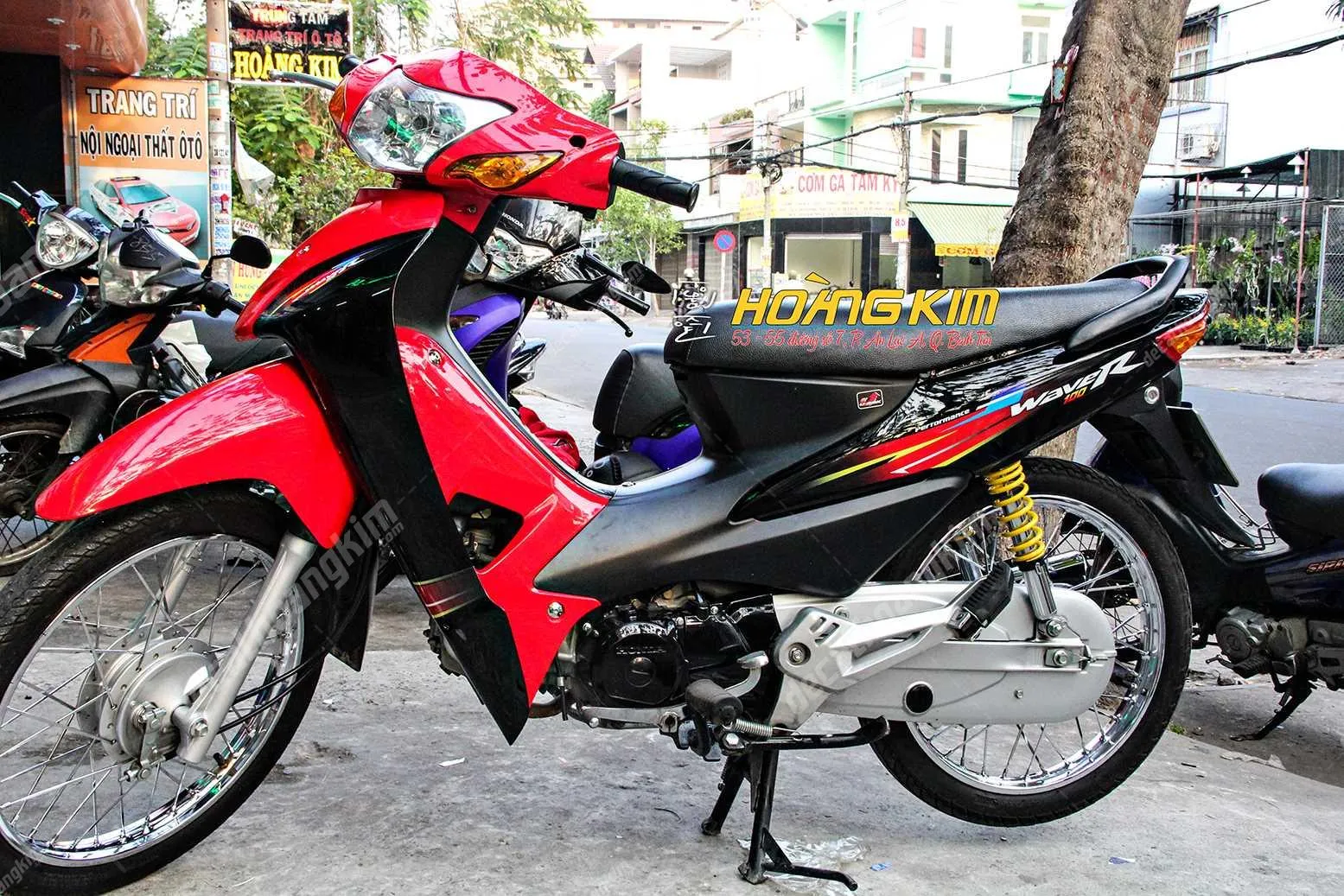 Thiết kế tem xe Wave S100 chữ R đậm chất racing