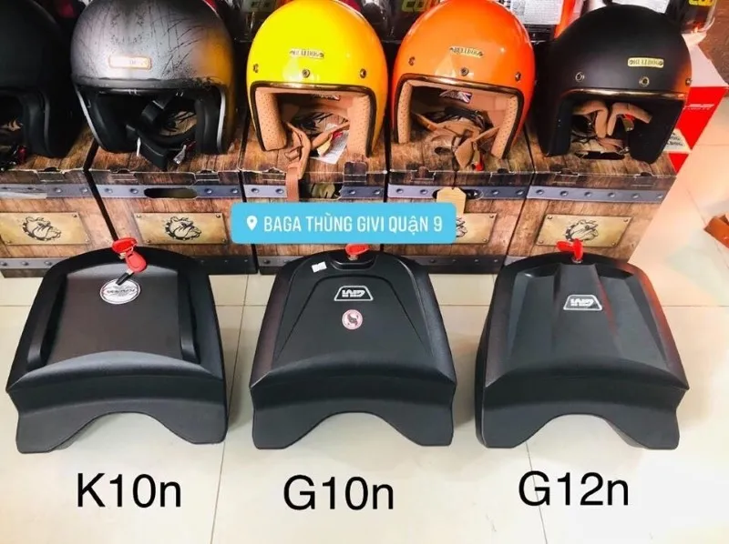 Tổng hợp 3 mẫu thùng giữa Givi phổ biến là K10N, G10N và G12N dành cho Wave S 110.