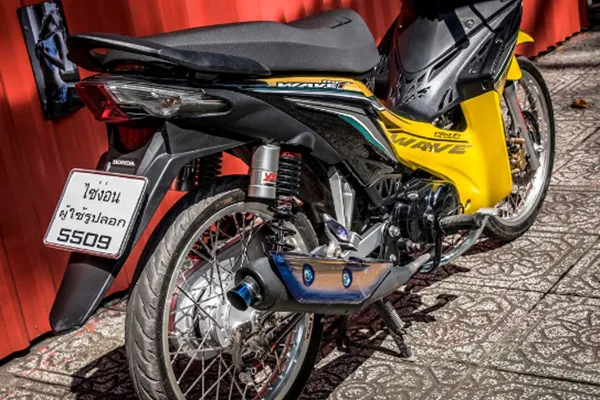 Những cách độ phuộc cho Wave chất hơn với phuộc YSS bình dầu rời