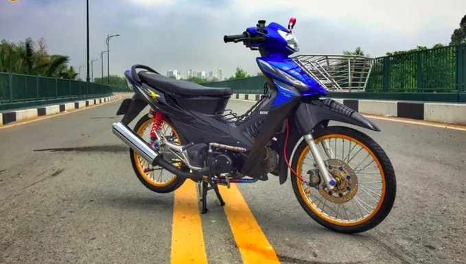 Tổng quan chiếc xe wave rsx độ kiểng độc đáo với phong cách độ đầu xe wave x