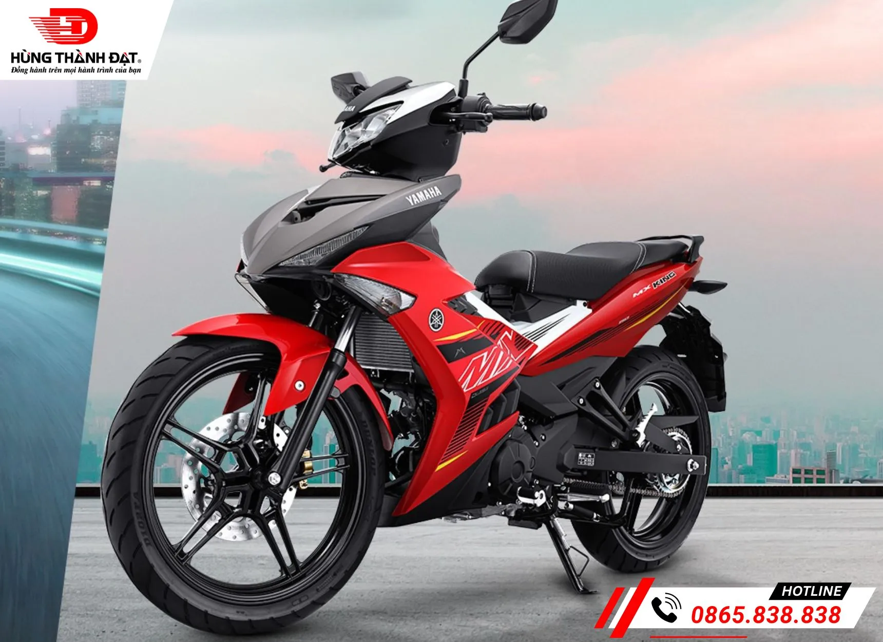 Động cơ mạnh mẽ và bền bỉ của xe Yamaha MX King 150