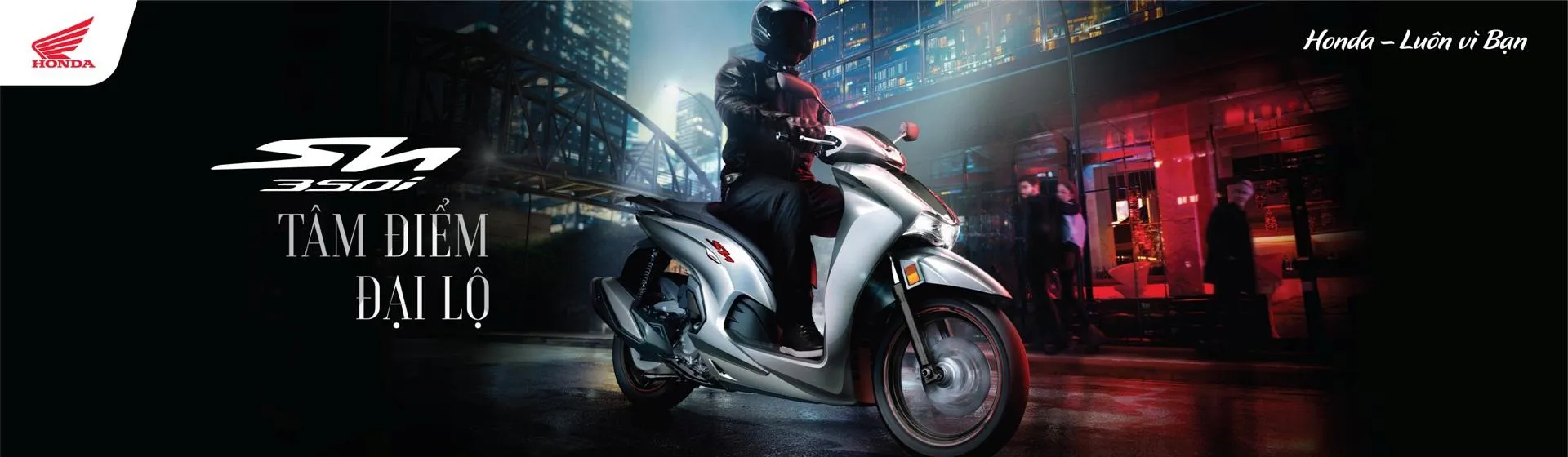 Honda SH 350i sức mạnh động cơ phân khối lớn trong diện mạo xe tay ga