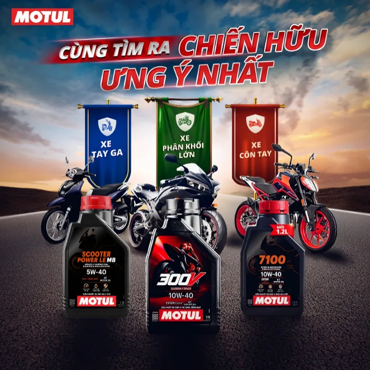 Motul là lựa chọn lý tưởng để thay dầu nhớt cho xe máy, bảo vệ động cơ và tăng hiệu suất