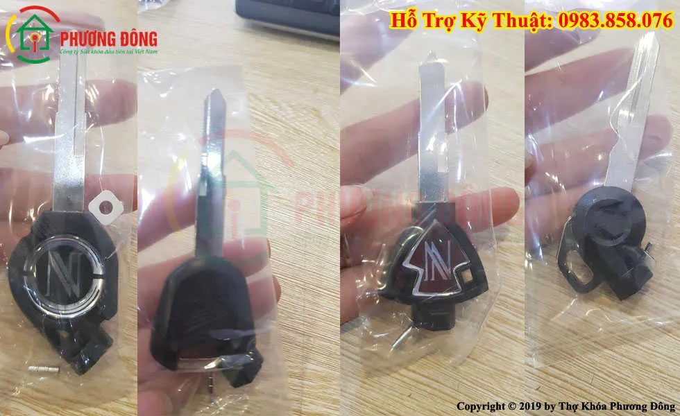 Các loại phôi chìa khóa từ xe máy Honda Yamaha