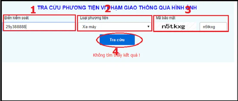Cách hiển thị kết quả sau khi thực hiện lệnh tra cứu trên web