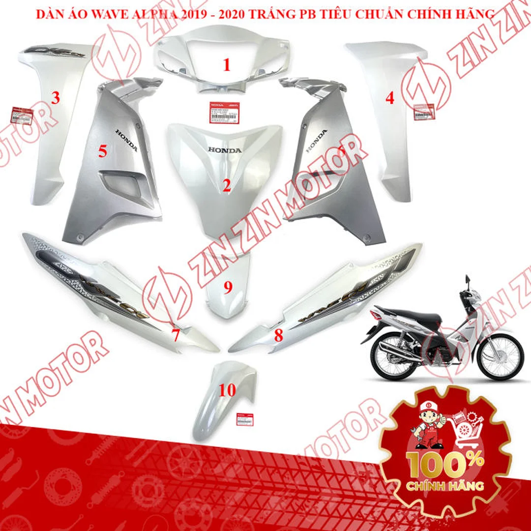 So sánh dàn áo Wave Alpha chính hãng và dàn nhựa thay thế giá dàn áo xe Wave Alpha chính hãng so sánh dàn nhựa
