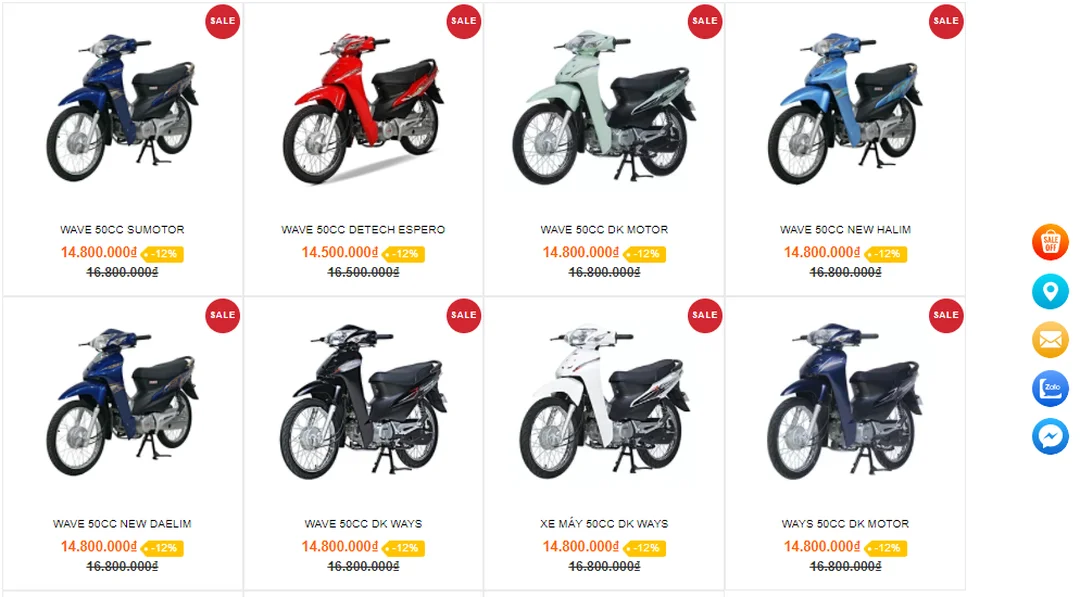 So sánh giá Wave 50cc theo phiên bản so sánh wave 50cc giá bao nhiêu theo từng phiên bản