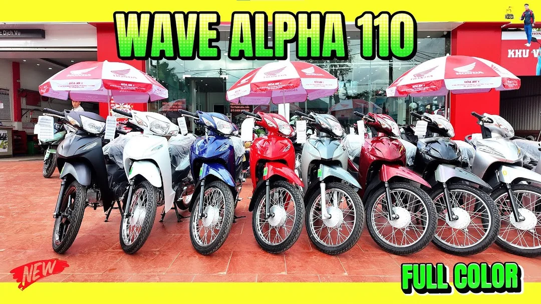 Wave Alpha 110 Giá Bao Nhiêu 2026? Bảng Lăn Bánh Và Cách Chọn Đúng 2 Video dàn Honda Wave Alpha 110 2026 nhiều màu giá từ 21,8 triệu