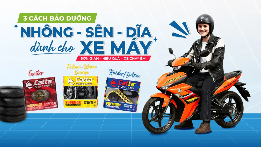 Hệ thống nhông sên dĩa Wave hoạt động thế nào khi xe lăn bánh? 10 Bảo dưỡng nhông sên dĩa xe máy