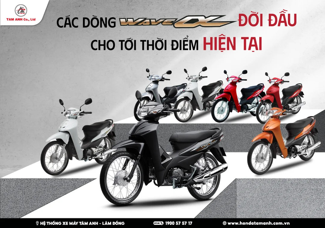 Hướng dẫn phân biệt các loại động cơ xe Wave và cách chọn mua phù hợp 16 Các thế hệ xe Wave qua từng thời kỳ phát triển